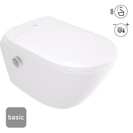 Chytrá WC mísa Silia Smart BASIC - CSSD6ZPW, s automatickým sedátkem, bílá