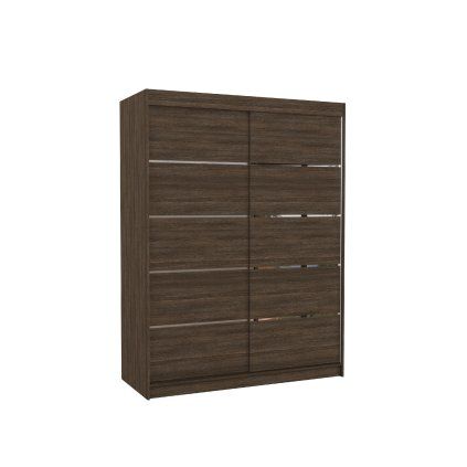 Šatní skříň posuvná LUFT CH 150, choco