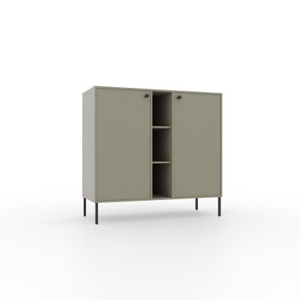 Komoda TILI 2D 2P E 100, eucaliptus