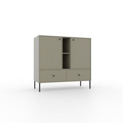 Komoda TILI 2D 2S 2P E 100, eucaliptus