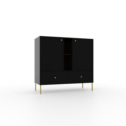 Komoda TILI 2D 2S 2P B 100, černá