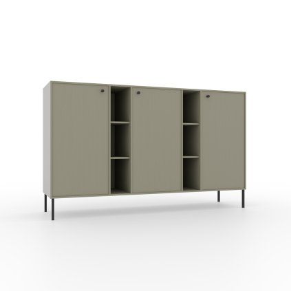 Komoda TILI 3D 6P E 155, eucaliptus