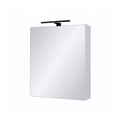 Zrcadlová skříňka Ticino 50 ZS LED-B s osvětlením Any LED 30 B, černá