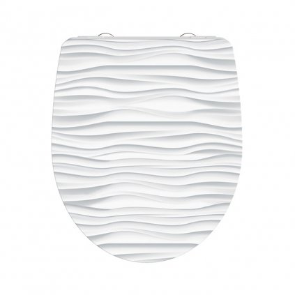 WC prkénko Duroplast Soft Close White Wave High Gloss 82584
