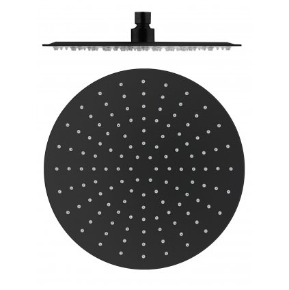 Hlavová sprcha kulatá kovová ø 30 cm černá matná KS0001CMAT
