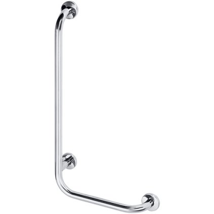 HELP: Nástěnné opěrné držadlo levé, 890 mm, nerez, mat, s krytkou - 301112042