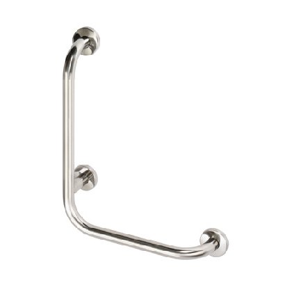 HELP: Nástěnné opěrné držadlo levé, 680 mm, nerez, mat, s krytkou - 301112072