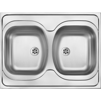 Dřez Tango 2 komory, nerez - ZM6 3200