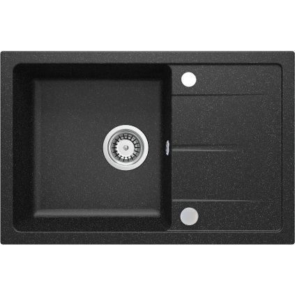 Dřez Leda s odkapávačem, granit - ZRD 2113 grafit