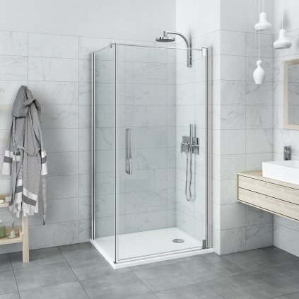 Čtvercový nebo obdélníkový sprchový kout HI PI2+HI FXP - bez vaničky