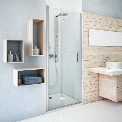 Sprchové dveře TZNL1, TZNP1 pro instalaci do niky - bez vaničky