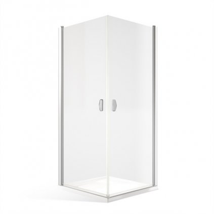 Bezbariérový sprchový kout DCO1+DCO1 - 2x otevírací dveře - bez vaničky