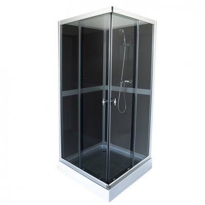 Sprchový box WSH309B GR 90x90
