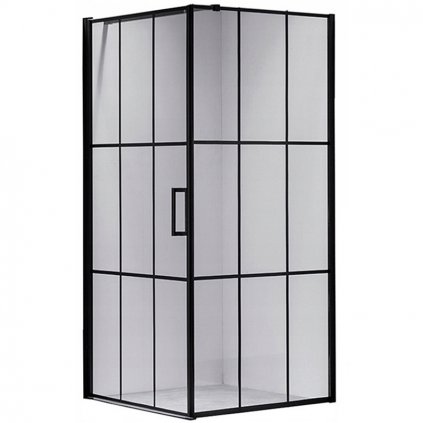 Čtvercový sprchový kout HYD-SK13 80x80 černá/transparent