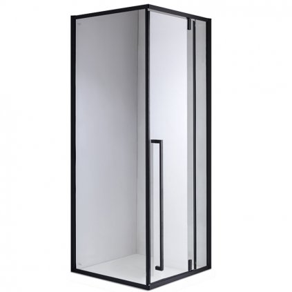 Čtvercový sprchový kout HYD-SK11B 90x90 černá/transparent - bez vaničky