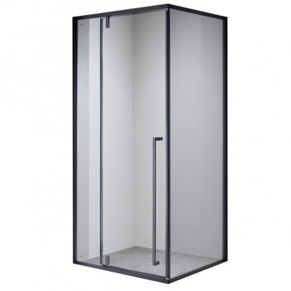Obdélníkový sprchový kout HYD-OK12 110x90 černá/transparent