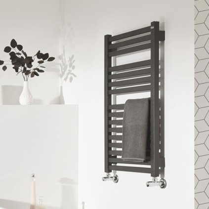 Koupelnový radiátor Angel N 9045-11, připojení typ 11, 43,5x91,5 cm, bílá RAL 9016