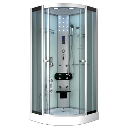KABINA PRYSZNICOWA Z HYDROMASAZEM WSH7120W BIALA 90 90 CM 165131 1200