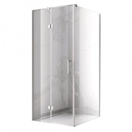 Čtvercový sprchový kout HYD-SK01D 100x100 chrom/transparent - bez vaničky