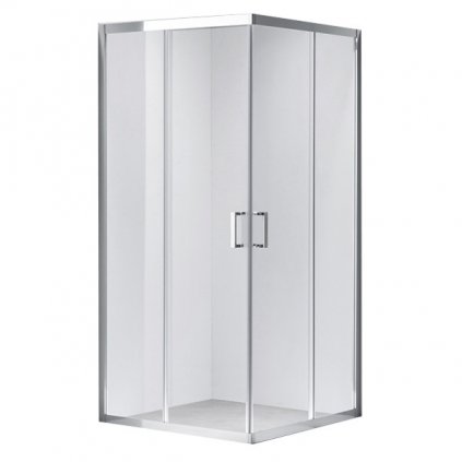Čtvercový sprchový kout HYD-SK102A 80x80 chrom/transparent - bez vaničky