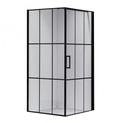 Čtvercový sprchový kout HYD-SK13 90x90 černá/transparent