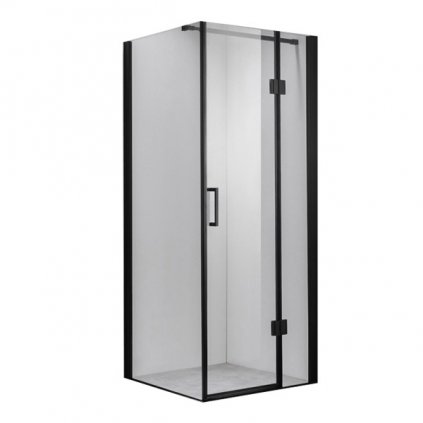 Čtvercový sprchový kout HYD-SK1390B 90x90 černá/transparent - bez vaničky