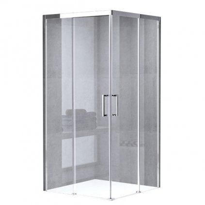Čtvercový sprchový kout HYD-SK90 90x90 chrom/transparent
