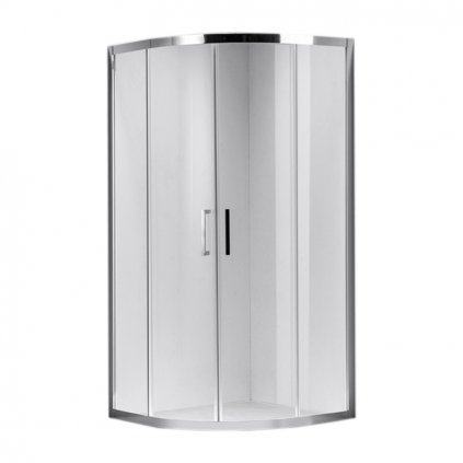 Čtvrtkruhový sprchový kout HYD-RK101A 80x80 chrom/transparent - bez vaničky