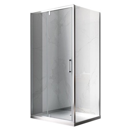 Obdélníkový sprchový kout HYD-OK06D 120x80 chrom/transparent - bez vaničky