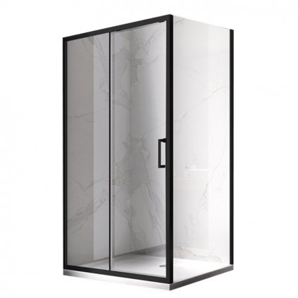 Obdélníkový sprchový kout HYD-OK103 90x80 černá/transparent