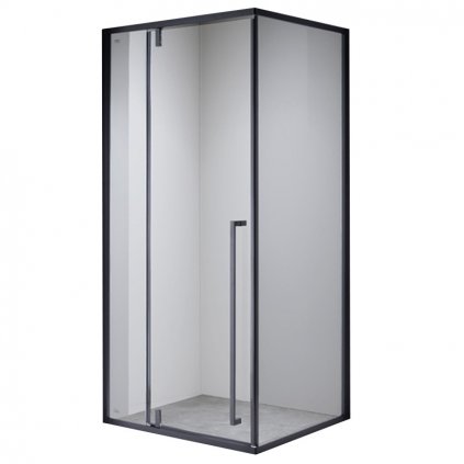 Obdélníkový sprchový kout HYD-OK12 120x80 černá/transparent