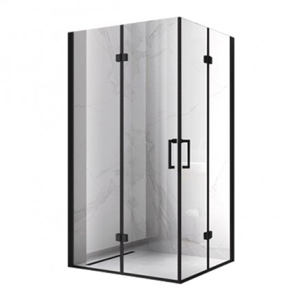 Obdélníkový sprchový kout HYD-OK122 100x90 černá/transparent