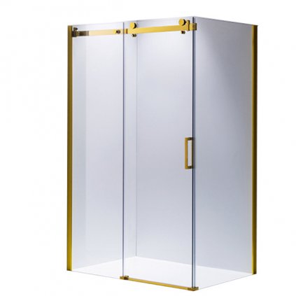 Obdélníkový sprchový kout HYD-OK15 100x80 zlatá/transparent