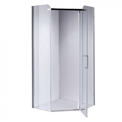 Pětiúhelníkový sprchový kout HYD-PK91B 90x90 chrom/transparent - bez vaničky