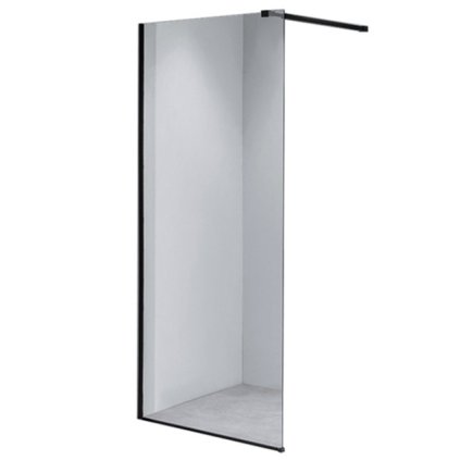 Sprchová zástěna Walk-in HYD-WI07 90 černá - bez vaničky