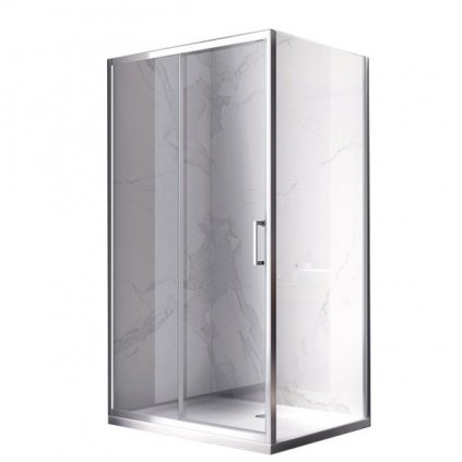 Obdélníkový sprchový kout HYD-OK103 110x90 chrom/transparent