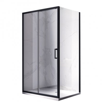 Obdélníkový sprchový kout HYD-OK103 110x90 černá/transparent