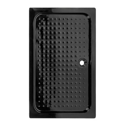 Obdélníková akrylátová sprchová vanička HYD-OSV-SXL04C 120x90 černá