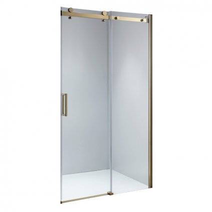 Posuvné sprchové dveře HYD-PD03D 120 zlaté/transparent pro instalaci do niky