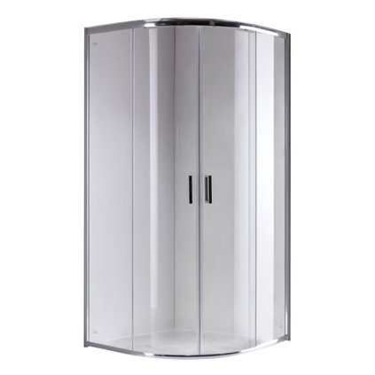 Čtvrtkruhový sprchový kout HYD-RK94A 80x80 chrom/transparent - bez vaničky