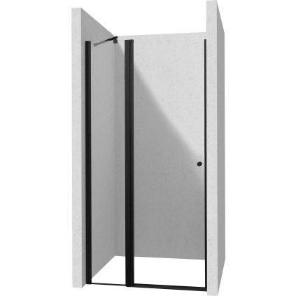 Jednokřídlé sprchové dveře Kerria Plus do niky 120 cm - KTSUN45P černé