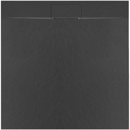 Čtvercová sprchová vanička z SMC kompozitu REA BAZALT 90x90 cm, černá