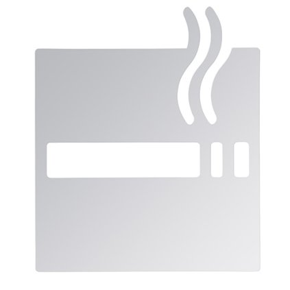 Ikona – Kouření povoleno, čtverec, lesk - 111022012