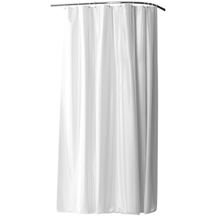 Sprchový závěs, 240 cm, bílý - 153653036