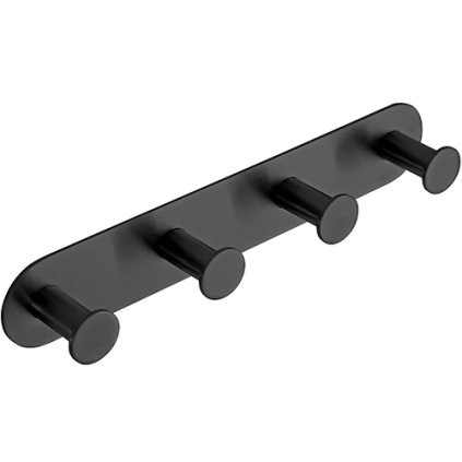 EASY: Věšák, se 4 háčky, černá - 163106390