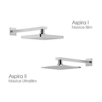 Podomítkový sprchový komplet Aspira II PSK GR Grafit - Besco BP-AII-GR