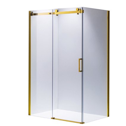 Obdélníkový sprchový kout HYD-OK203B 110x80 zlatý/transparent - bez vaničky