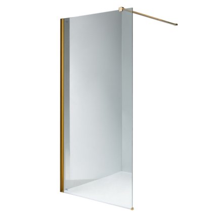 Sprchová zástěna Walk-in HYD-WI07 110 zlatá - bez vaničky