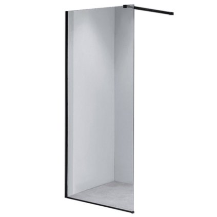 Sprchová zástěna Walk-in HYD-WI07 130 černá - bez vaničky