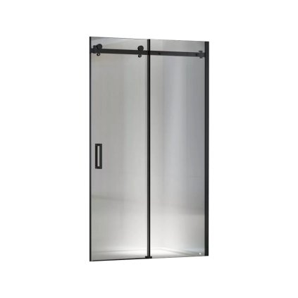 Posuvné sprchové dveře HYD-PD-ZBB-1506 150 černá/transparent pro instalaci do niky